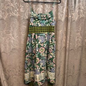Matilda Jane House of Clouds Floral and Polka Dot Dress EUC Large